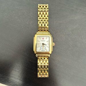 Michele Deco 16 Ladies Mother of Pearl Dial with Diamond Watch MWW06V000004